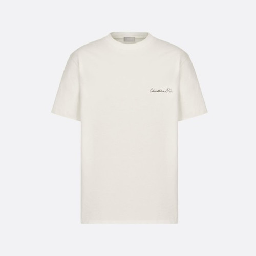 디올 남성 화이트 반팔 티셔츠 - Dior Mens White Tshirts - dic973x
