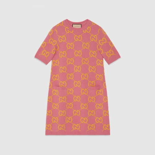 구찌 여성 핑크 원피스 - Gucci Womens Pink One-pieces - guc983x