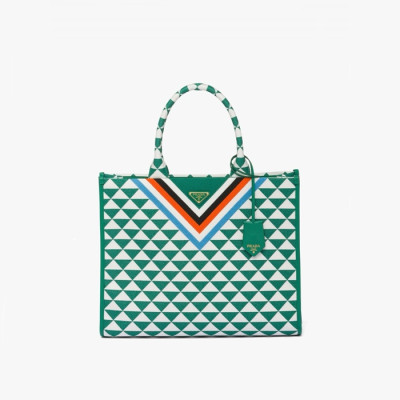 프라다 여성 심볼 자수 토트백 1BA356 - Prada Womens Symbole Tote Bag - prb2176x