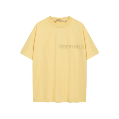 피어오브갓 남성 반팔 티셔츠 - Fear of god Mens Yellow Tshirts - fec1076x