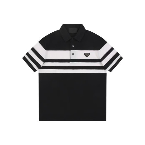 프라다 남성 블랙 반팔 폴로 티셔츠 - Prada Mens Black Polo Tshirts - prc1089x
