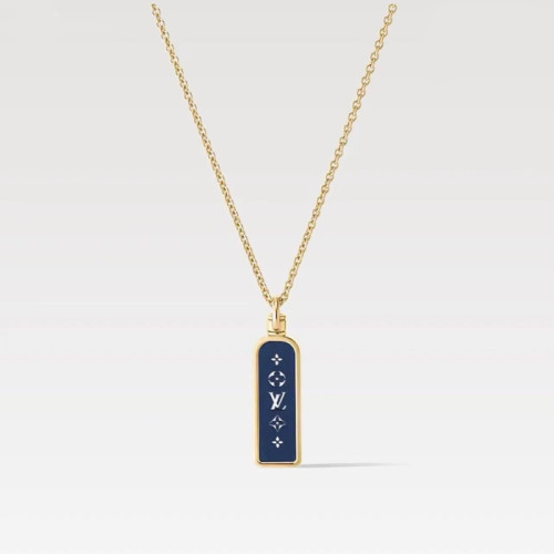 루이비통 남성 스몰 택 팬던트 목걸이 - Louis vuitton Mens Small Tag Necklace - acc2082x
