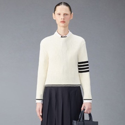 톰브라운 여성 라운드 니트 - Thom Browne Womens Knits - thc1127x