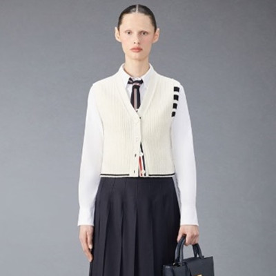 톰브라운 여성 브이넥 베스트 - Thom Browne Womens Best - thc1129x