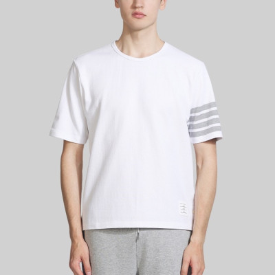 톰브라운 남성 크루넥 반팔티 - Thom Browne Mens Tshirts - thc1162x