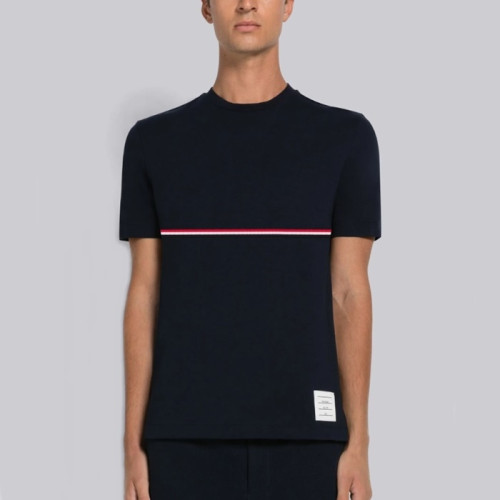 톰브라운 남성 크루넥 반팔티 - Thom Browne Mens Tshirts - thc1164x
