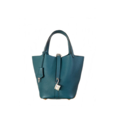 매장판 에르메스 여성 버트 보스포어 피코탄 - Hermes Womens Vert Bosphore Picotin - heb2229x