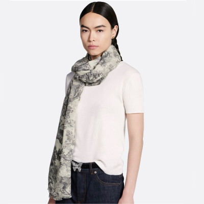 디올 여성 뜨왈 드 주이 스카프 - Dior Womens Toile de Jouy Scarf - acc2188x