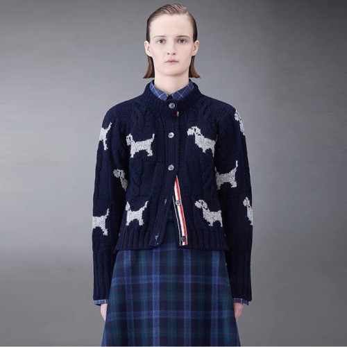 톰브라운 여성 브이넥 가디건 - Thom Browne Womens Cardigan - thc1334x