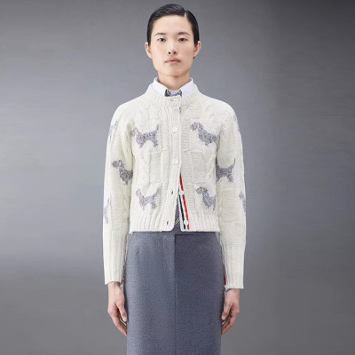 톰브라운 여성 브이넥 가디건 - Thom Browne Womens Cardigan - thc1335x