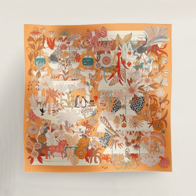 에르메스 여성 오렌지 스카프 - Hermes Womens Orange Scarf - acc2201x