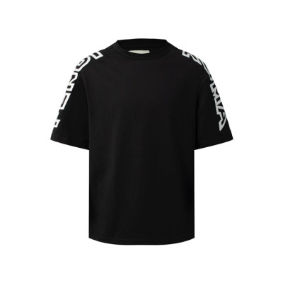 펜디 남성 블랙 반팔 티셔츠 - Fendi Mens Black Tshirts - fec1556x