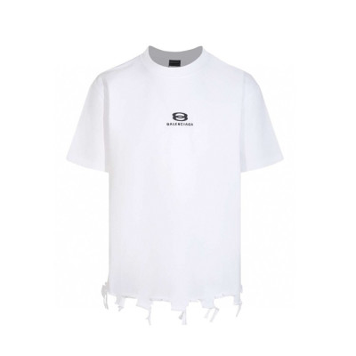 발렌시아가 남성 라운드 반팔 티셔츠 - Balenciaga Mens Round Tshirts - bac1592x