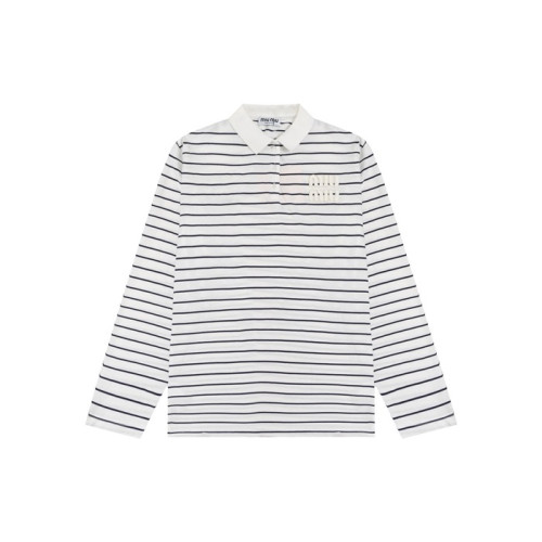 미우미우 여성 폴로 긴팔티 - Miumiu Womens Polo Tshirt - miu1599x