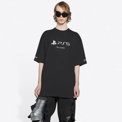 발렌시아가 남성 라운드 반팔 티셔츠 - Balenciaga Mens Round Tshirt - bac1772x