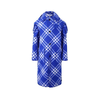 버버리 남성 체크 울 케이프 파카 - Burberry Mens Check Wool Cape Parka - buc1855x