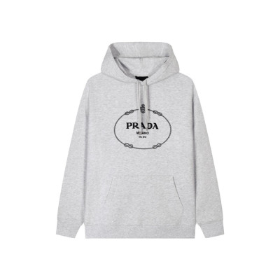 프라다 남성 캐쥬얼 후드티 - Prada Mens Gray Hoodie - prc1911x