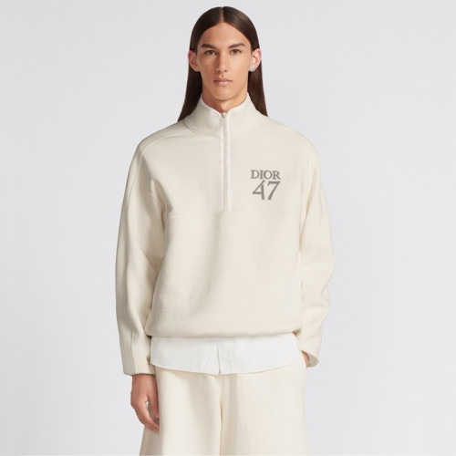 디올 남성 집업 긴팔티 - Dior Mens White Tshirts - dic1924x