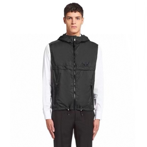 프라다 남성 후드 베스트 - Prada Mens Hood Vest - prc1963x