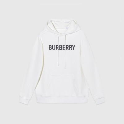 버버리 남성 화이트 후드티 - Burberry Mens White Hoodie - buc2045x