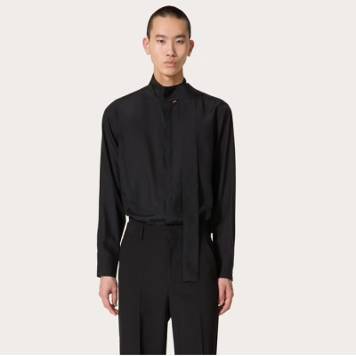 발렌티노 남성 블랙 셔츠 - Valentino Mens Black Shirts - vac2050x