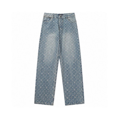 루이비통 남성 블루 청바지 - Louis vuitton Mens Blue Jeans - lvc2145x