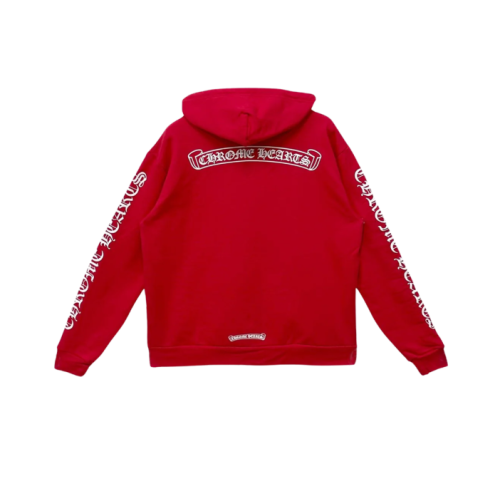 크롬하츠 남성 레드 후디 - Chrom hearts Mens Red  Hoodie - chc2155x