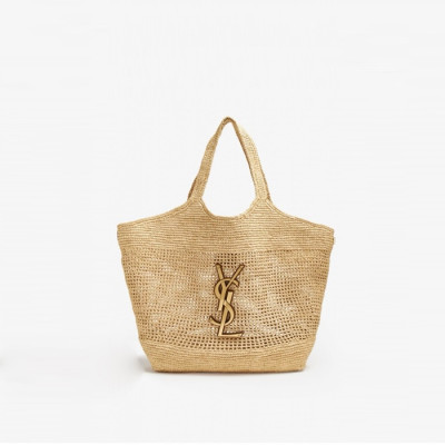 입생로랑 여성 라피아 크로셰 쇼퍼백 - Saint Laurent Womens Icare Shopper - ysb2497x