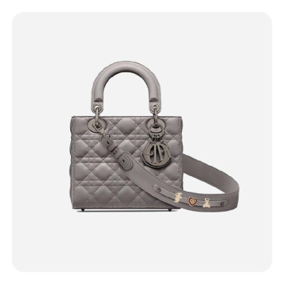 디올 여성 스틸 그레이 까나쥬 레이디백 스몰 - Dior Silent Cannage Lady Small Bag- di2604z