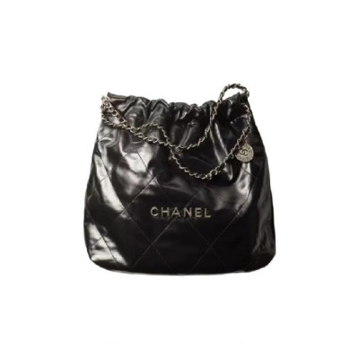 샤넬 22백 미디움 블랙 실버 - Chane 22 Bag Medium Bag - ch2725z