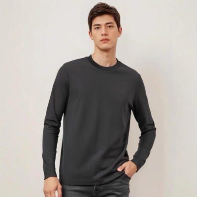 에르메스 남성 라운드 긴팔티 - Hermes Mens Round Tshirts - hec2404x