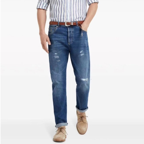 브루넬로쿠치넬리 남성 블루 청바지 - Brunello Cucinelli Mens Blue Jeans - brc2428x