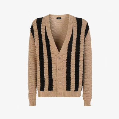 펜디 남성 브이넥 가디건 - Fendi Mens V-neck Cardigan - fec2473x