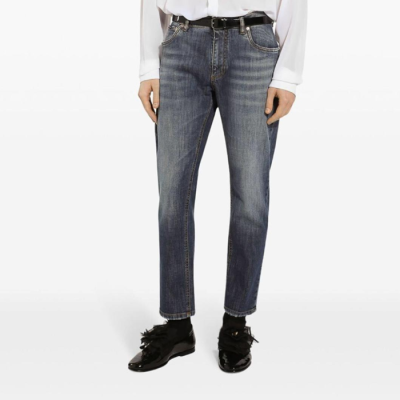 돌체앤가바나 남성 블루 청바지 - Dolce&Gabbana Mens Blue Jeans - doc2749x