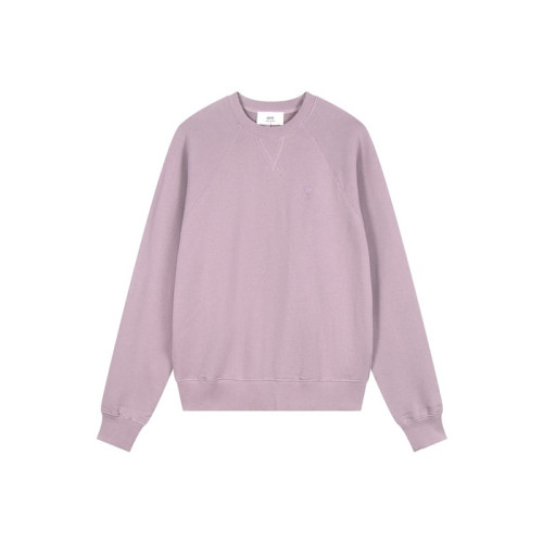 아미 남성 퍼플 맨투맨 - Ami Mens Purple Tshirt - amc3053x