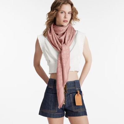 루이비통 여성 모노그램 스카프 - Louis vuitton Womens Monogram Scarf - acc2414x