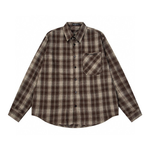 발렌시아가 남성 체크 셔츠 - Balenciaga Mens Flanner Shirts - bac3130x