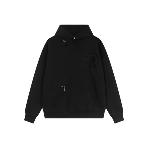 크롬하츠 남성 블랙 후디 - Chrom hearts Mens Black Hoodie - chc3142x