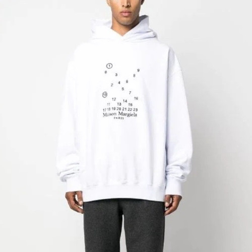 메종 마르지엘라 남성 화이트 후드티 - Maison margiela Mens White Hoodie - mac3399x