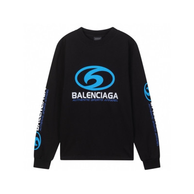 발렌시아가 남성 라운드 긴팔티 - Balenciaga Mens Round Tshirt - bac3640x