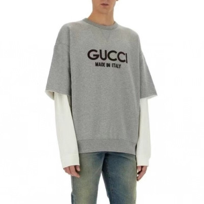 구찌 남성 라운드 긴팔티 - Gucci Mens Round Tshirt - guc3826x