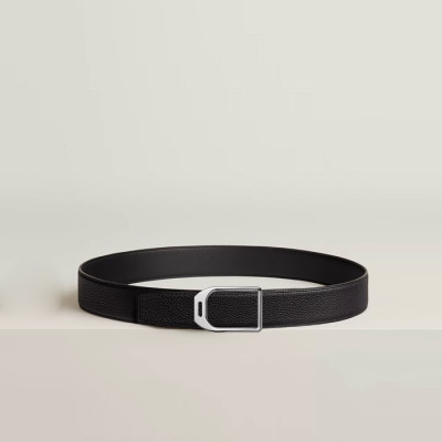 에르메스 남성 리버서블 자키 벨트 - Hermes Mens Jockey Reversible Belt - bel77x