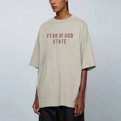 피어오브갓 남성 반팔 티셔츠 - Fear of god Mens Round Tshirts - fec4322x