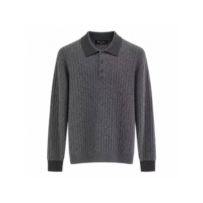 로로피아나 남성 폴로 스웨터 - Loro Piana Mens Polo Sweater - lpc4438x