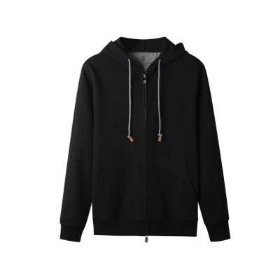 브루넬로쿠치넬리 남성 집업 후드티 - Brunello Cucinelli Mens Zip-up Hoodie - brc4500x