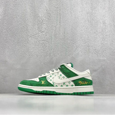 루이비통 x 나이키 남/녀 로우 스니커즈 - Louis vuitotn x Nike SB Dunk Low Unisex Sneaker - lvs1801x