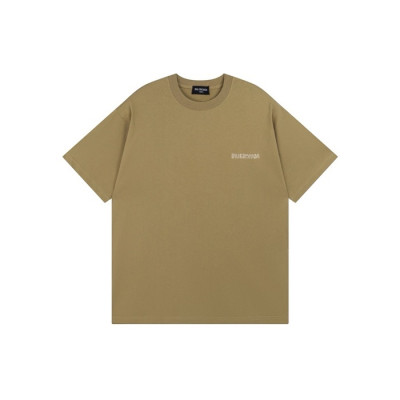 발렌시아가 남성 라운드 반팔 티셔츠 - Balenciaga Mens Round Tshirt - bac4507x