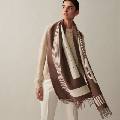 에르메스 여성 양면 머플러 - Hermes Womens Reversible Muffler - acc2859x