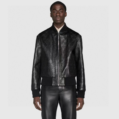 구찌 남성 가죽 자켓 - Gucci Mens Leather Jacket - guc4677x