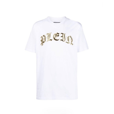 필립플레인 남성 라운드 반팔티 - Philipp-plein Mens Round Tshirt - phc4715x